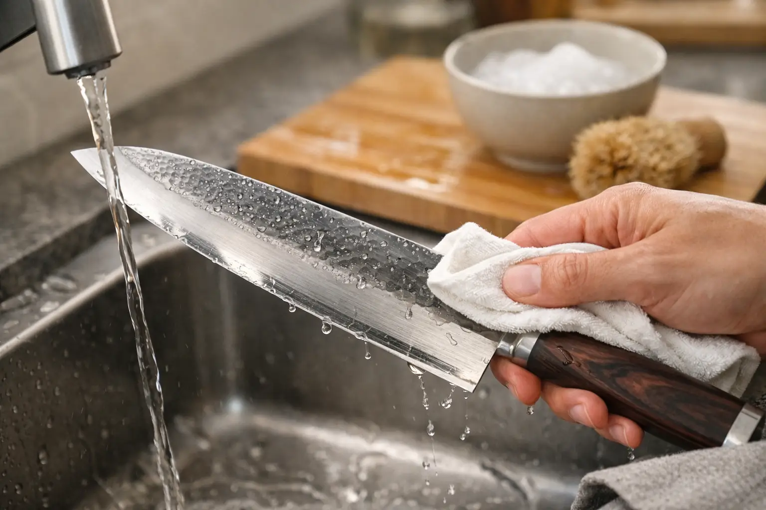 How to Clean a Japanese Chef Knife the Right Way