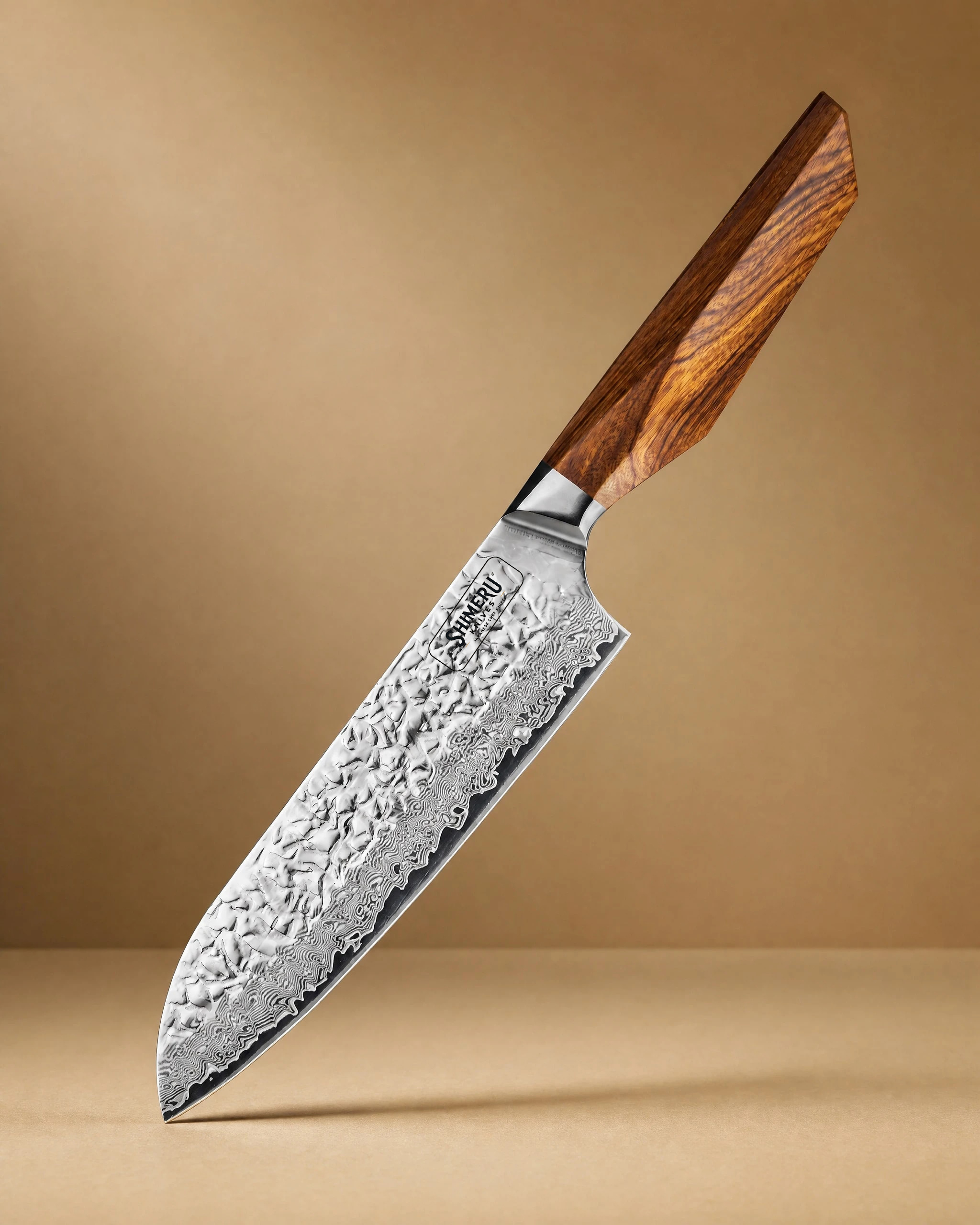 Shikoku 7" Damascus Steel Kengata Santoku 三徳包丁