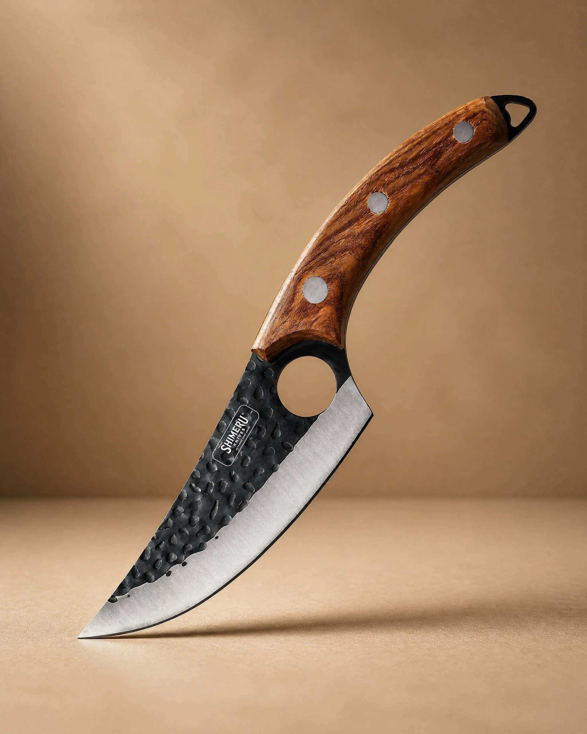 Tetsuya 5.7" Butcher Knife with Leather Sheath