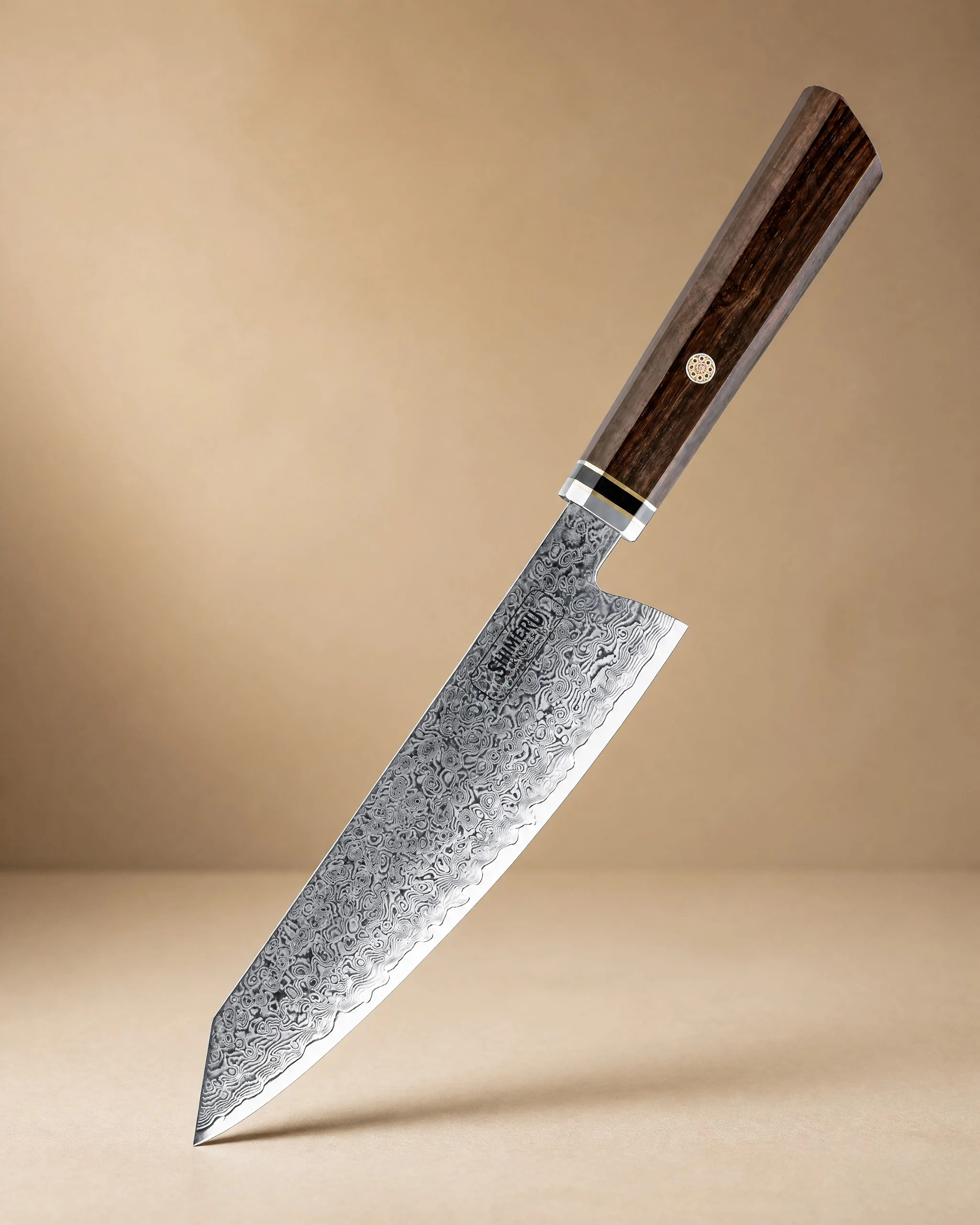 Tenryu 8" Damascus Steel Kiritsuke Knife 切り付け包丁